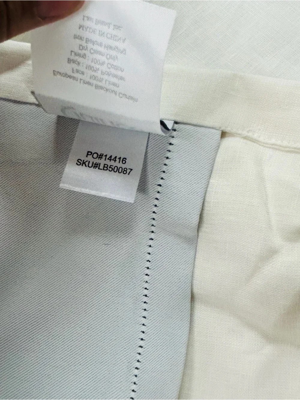 NWT QUINCE Set Of 2 48x96 European Linen True Blackout Curtains Cream 8532